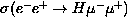 $\sigma( e^- e^+ \to H \mu^- \mu^+)$