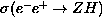 $\sigma( e^- e^+ \to Z H )$