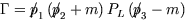 $\Gamma = {/ \!\!\! p}_1\, ({/ \!\!\! p}_2 + m) \, P_L\, ({/ \!\!\! p}_3 -m) $