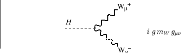 \vskip 1cm
\begin{displaymath}
\hskip 2cm
i\ g\, {m_W}\, g_{\mu \nu}\end{display...
 ...in{picture}
(0,0)
\put(3,-0.4){
\includegraphics {itc2000-2a.eps}
}\end{picture}