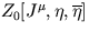 $Z_0[J^{\mu},\eta,\overline{\eta}]$